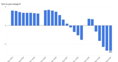 China's August retail sales miss forecast while investment slump deepens, piling pressure on Beijing