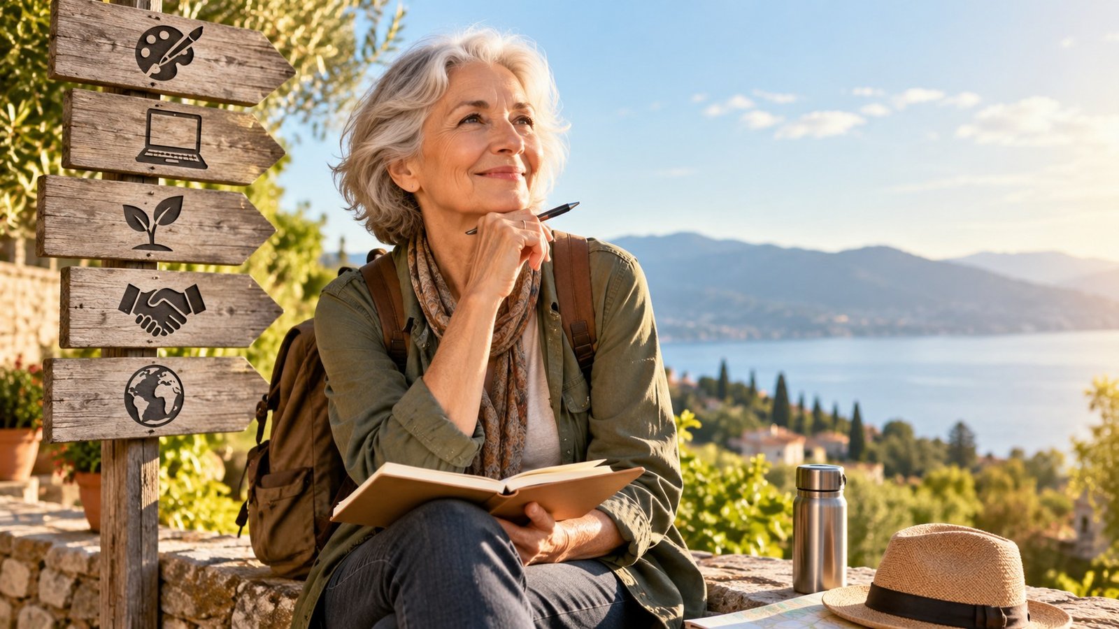 Editorial illustration accompanying An Encore Career? 5 Tips for a Second Career In Retirement