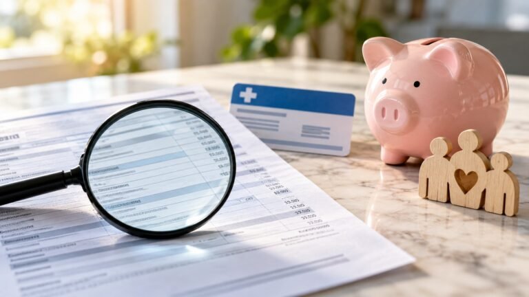 Editorial illustration accompanying Before Paying a Medical Bill: Check Charges, Coverage and Assistance