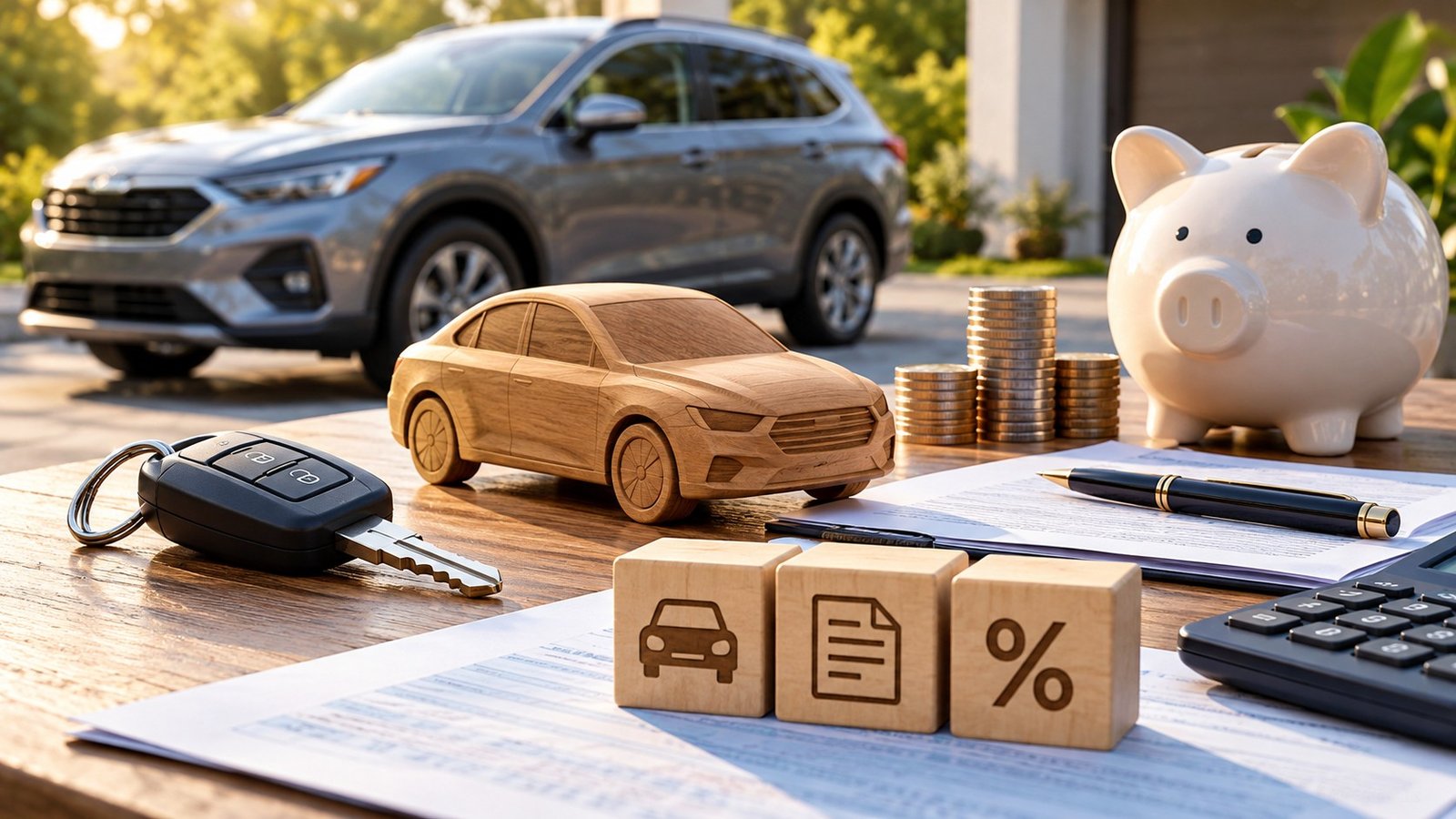 Editorial illustration accompanying Car-Loan Interest Deduction: Check the Vehicle, Loan and Tax Benefit