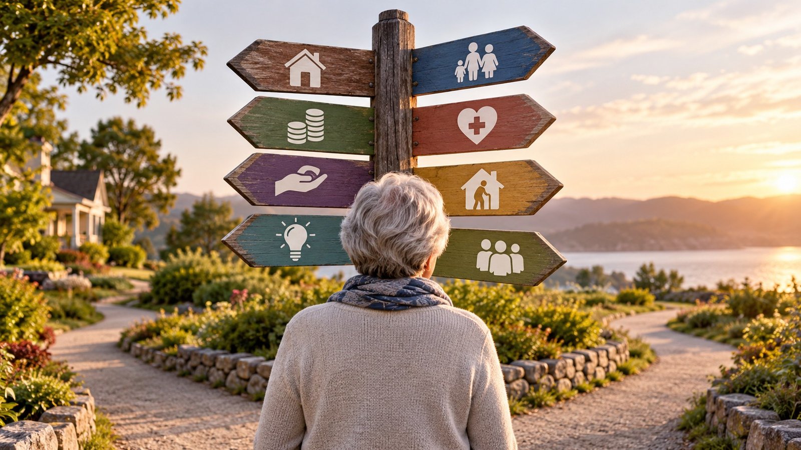 Editorial illustration accompanying 11 Alternatives to Long-Term Care Insurance