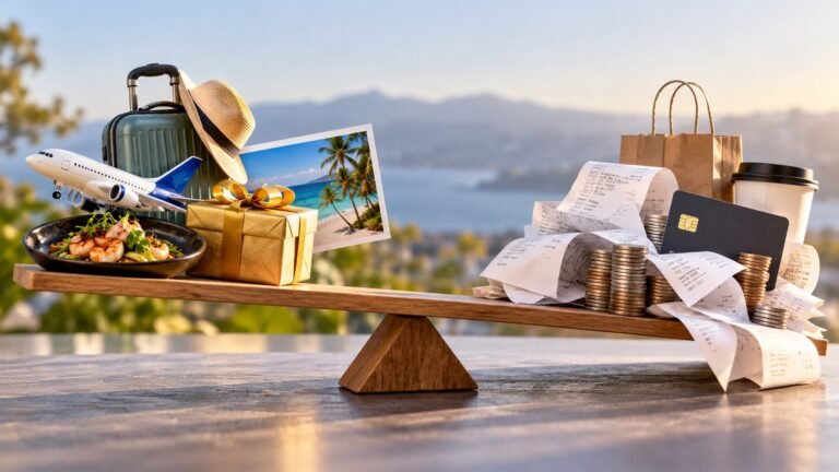 Editorial illustration accompanying Are Rewards Worth It After Interest, Fees and Extra Spending?