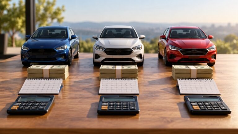 Editorial illustration accompanying Compare Auto Loans Using the Same Price, Term and Total Cost