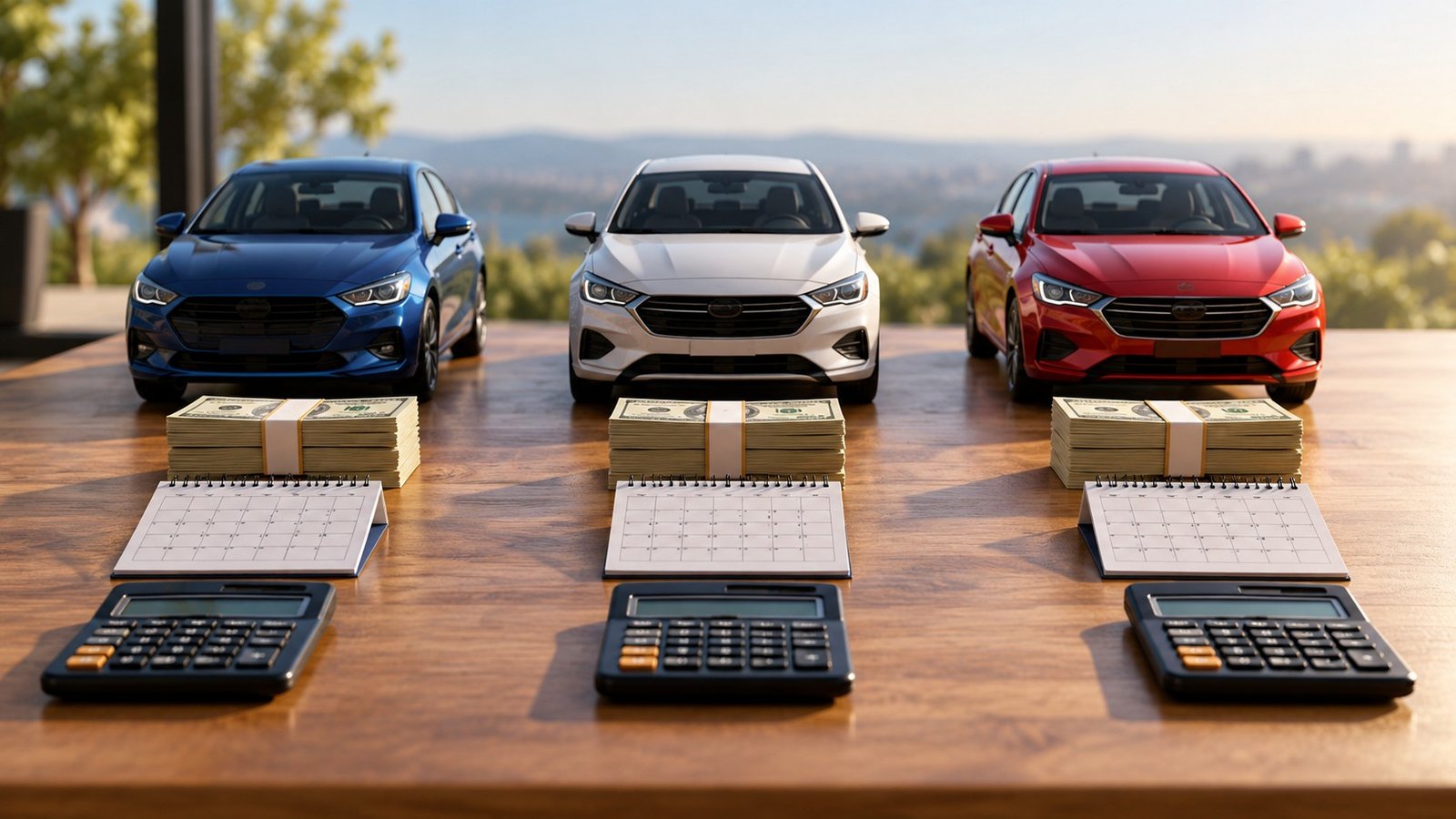 Editorial illustration accompanying Compare Auto Loans Using the Same Price, Term and Total Cost