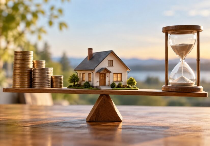 Editorial illustration accompanying Is Refinancing Worth It? Compare Remaining Costs, Not Just Payments