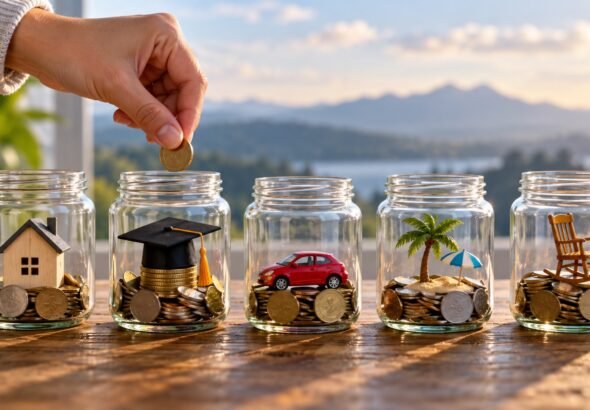 Editorial illustration accompanying Before You Invest: Match the Money to the Goal