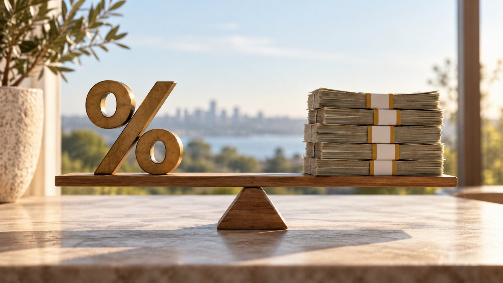 Editorial illustration accompanying How Interest Works: Separate the Rate from the Actual Cost
