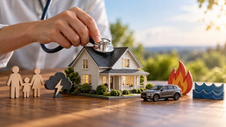 Editorial illustration accompanying An Insurance Coverage Checkup: Find the Risk Before Comparing the Price
